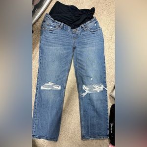 Abercrombie & fitch maternity ankle straight jeans.